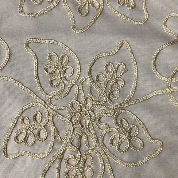 Tunique sans manches en soie brodée, crème dorée, gr. XL Pretty Angel - Picture 7 of 7